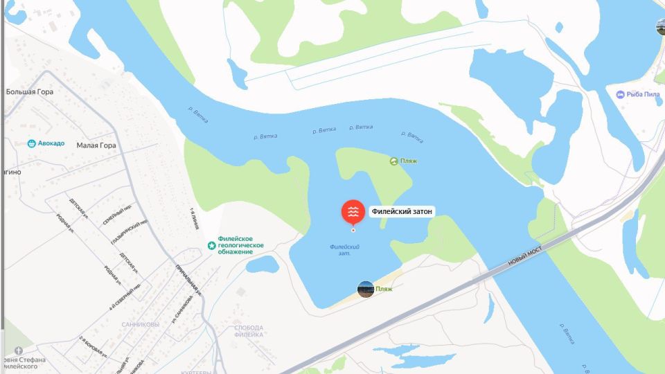 В Филейском затоне на реке Вятка утонул мужчина