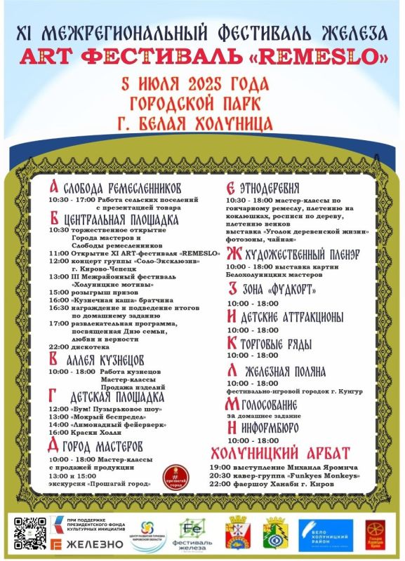 5 июля в Белой Холунице состоится XI Межрегиональный фестиваль железа Remeslo