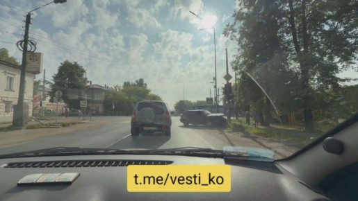 ДТП сегодня утром в Слободском на улице Грина
