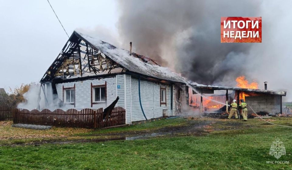 #ИтогиНедели. С 13 по 19 октября на территории Кировской области пожарно-спасательные подразделения ликвидировали 29 техногенных пожаров, эвакуировали и спасли 34 человека