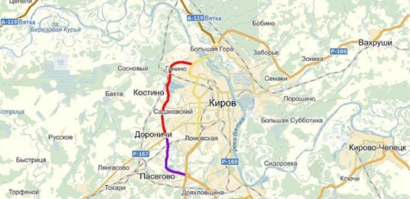 Проект Западного обхода города Кирова устарел и требует изменений