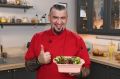 Яркий салат с печенью индейки от шефа