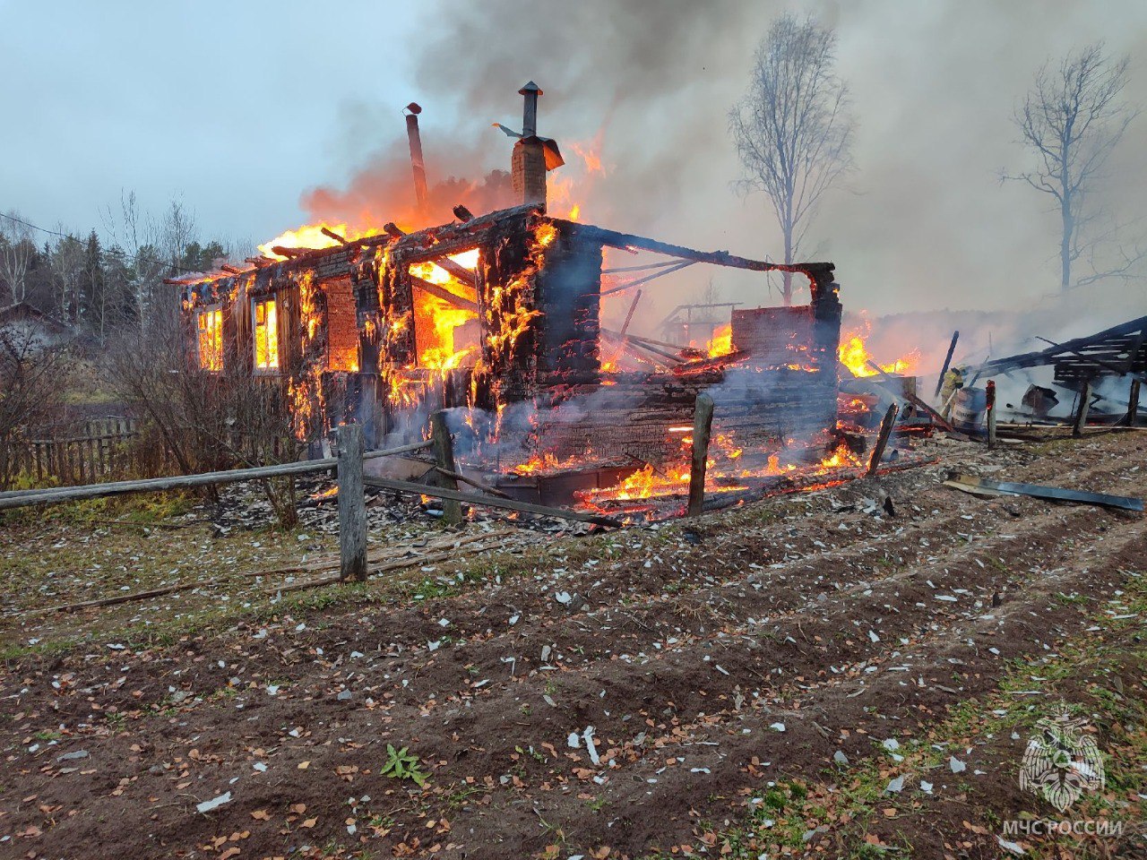 В Свечинском районе в результате пожара погиб мужчина