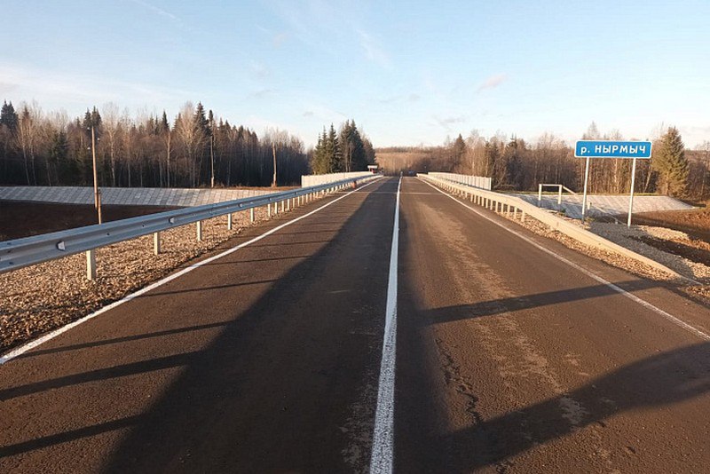 В Кировской области досрочно завершили капремонт моста через реку Нырмыч