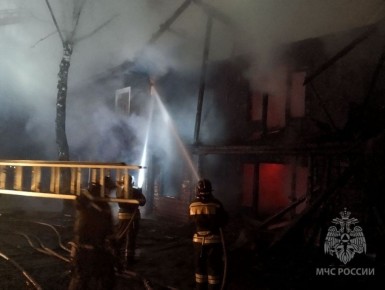 В Нововятском районе Кирова произошл пожар