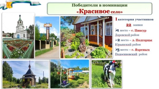 Победители в номинации «Красивое село»