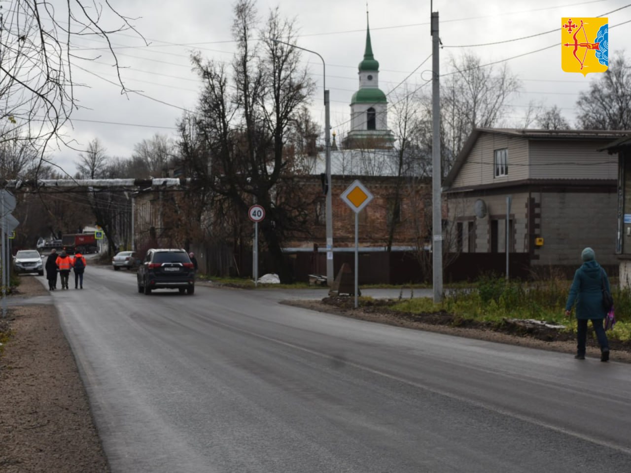 В Слободском полностью заасфальтировали улицу Екатерининскую