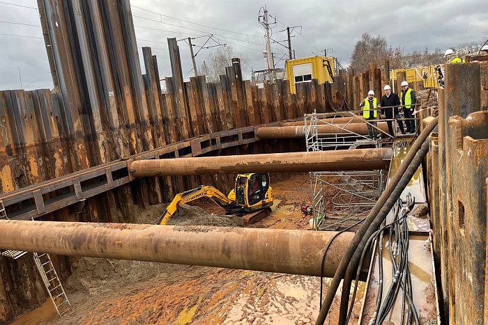 Создан каркас тоннеля под Транссибом Создан каркас тоннеля под Транссибом