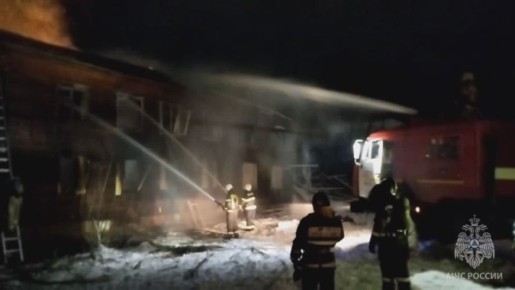 В Первомайском районе Кирова произошл пожар