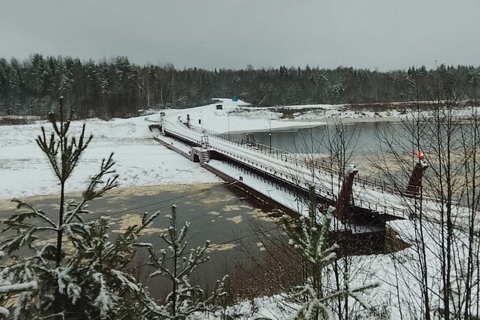 В Лузском районе на время шуги не будет остановлено движение по понтонному мосту через реку Луза