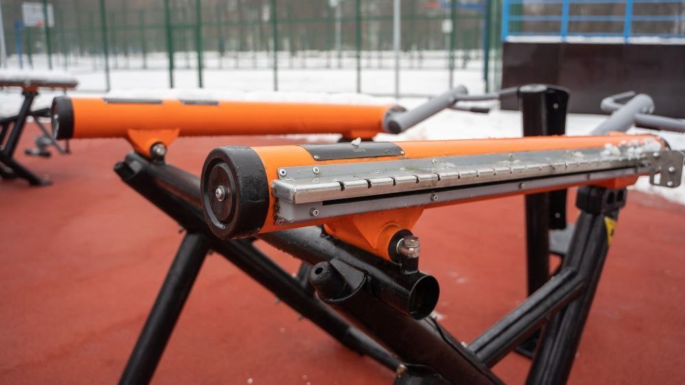 Спортплощадка в парке им. Гагарина достроена Спортплощадка в парке им. Гагарина достроена