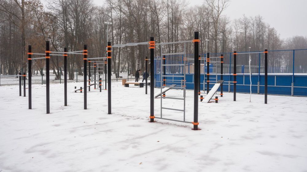 Спортплощадка в парке им. Гагарина достроена