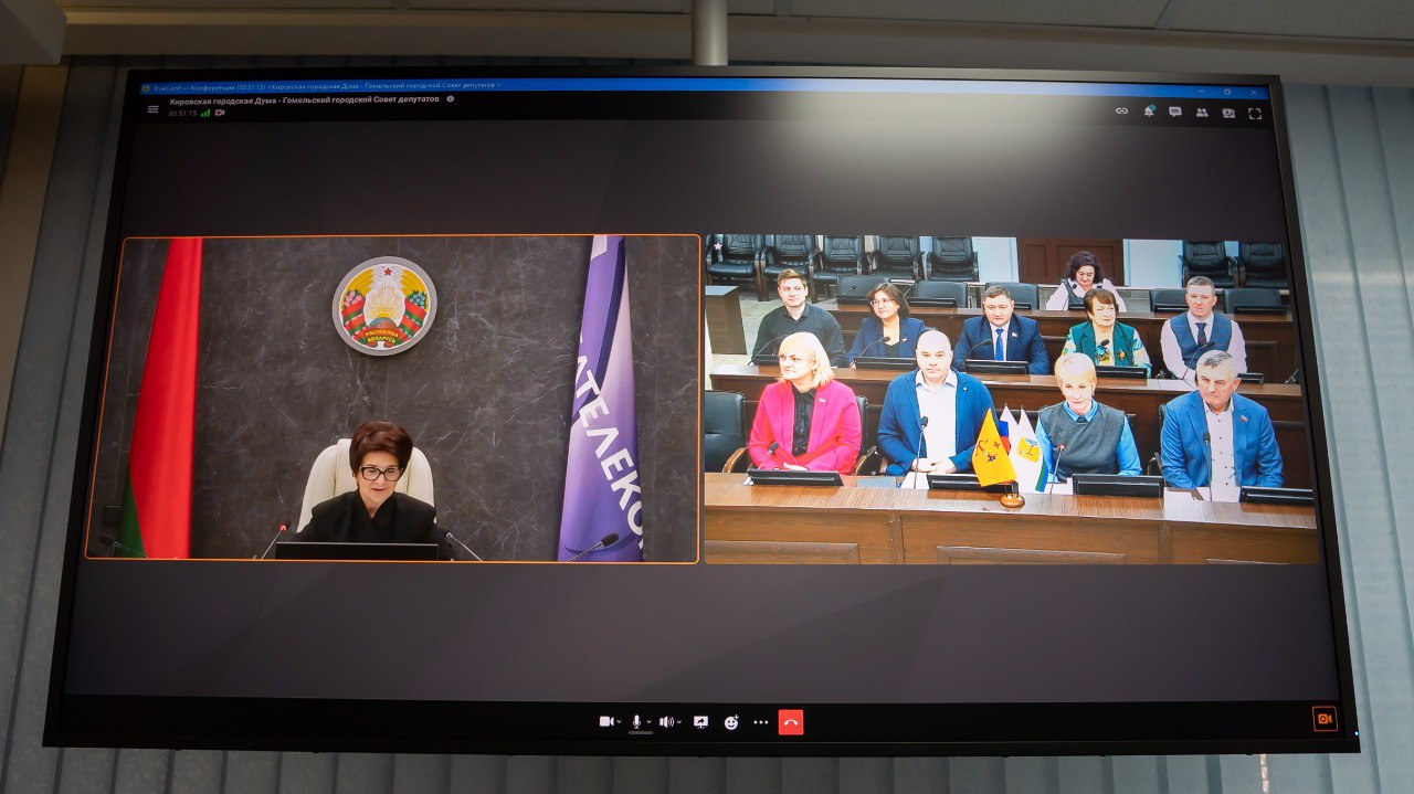 Елена Ковалева: Провели телемост с участием депутатов гордумы и наших белорусских коллег из Гомеля