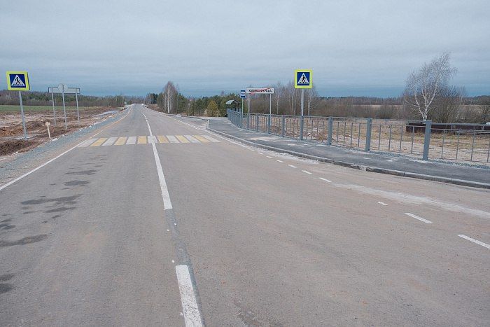 В Оричевском округе завершен капремонт участка дороги от деревни Рай до деревни Камешница