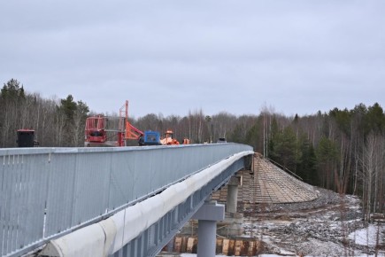 В Нагорском районе завершается ремонт моста через реку Кобра