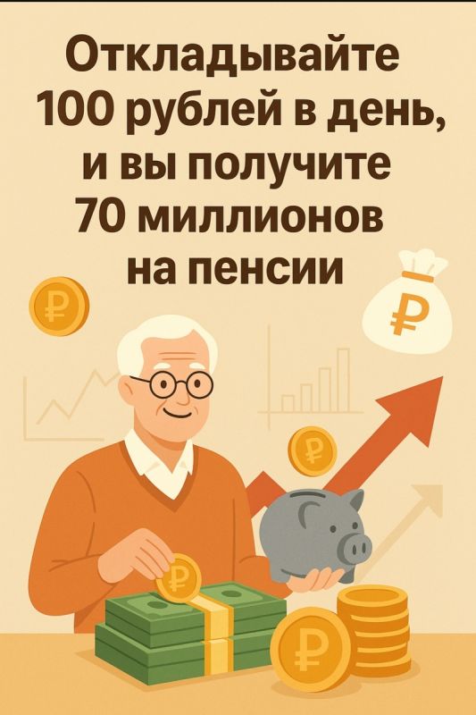 Как 100 рублей в день могут обеспечить достойную пенсию