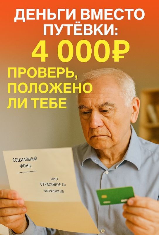Пенсионеры могут получить 4000 рублей вместо путевки: как это работает?