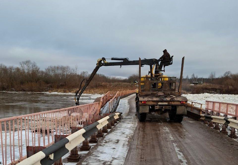 Решение о дальнейшей эксплуатацию наплавного моста через Чепцу будет принято после экспертизы