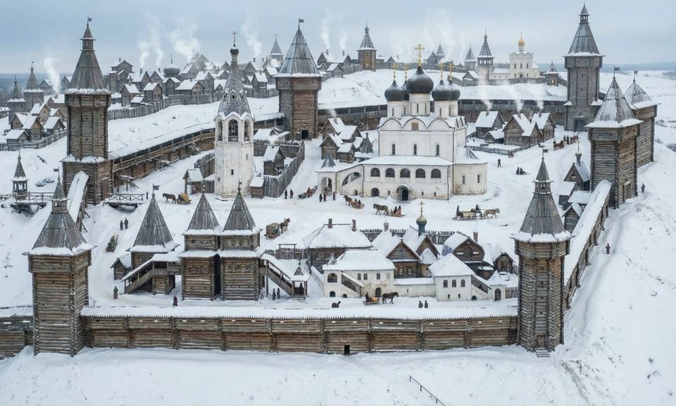 Хлыновский кремль. По мотивам рисунка Татьяны Дедовой