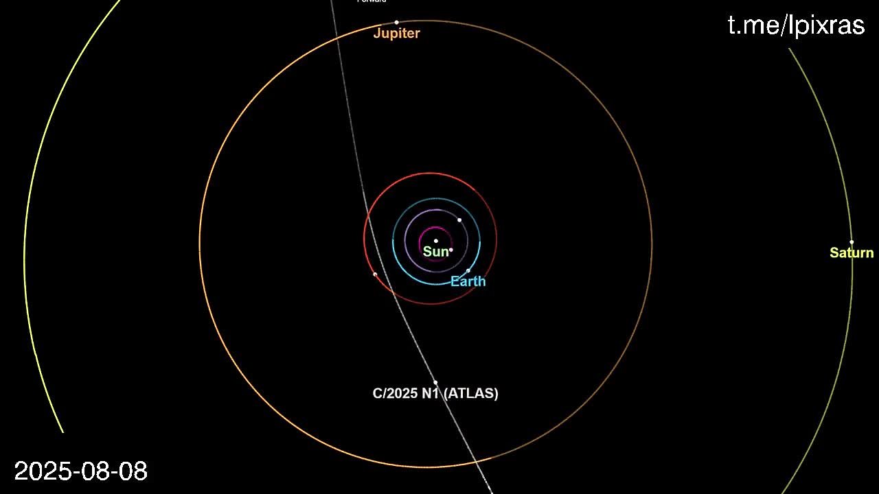 Завтра, 19 декабря, в 7 часов утра загадочный космический объект 3I/ATLAS пройдёт на минимальном расстоянии от Земли
