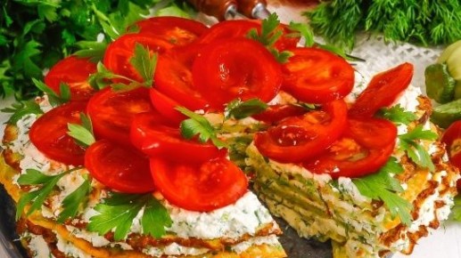Кабачковый торт с творогом и зеленью: легкость и вкус для любого стола