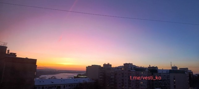 Рассвет сегодня в Кирове.. фото Натальи Дмитриевой