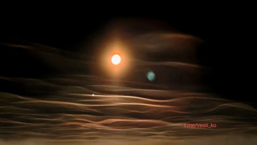 Луна и Юпитер сегодня ранним утром над Кировом