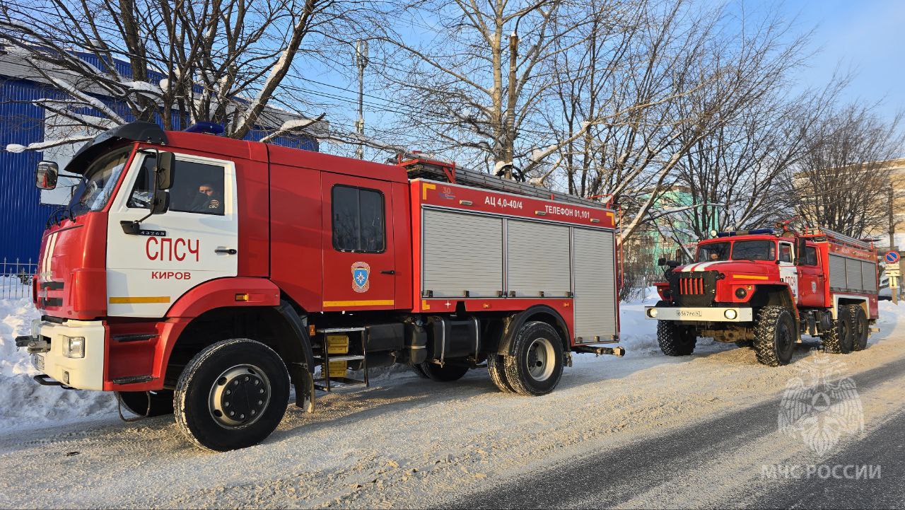 #НашиДежурныеСутки. 13 февраля* пожарно-спасательные подразделения Кировской области реагировали на: 3 техногенных пожара