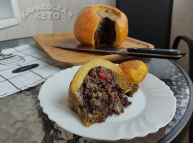 Как приготовить идеальную тыкву, фаршированную мясом и грибами