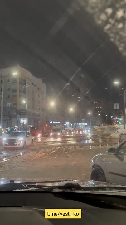 "Потоп" в Кирове сегодня вечером