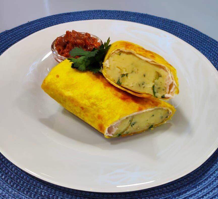 Постные трубочки из лаваша: идеальный завтрак за 15 минут