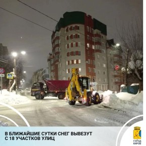 В дирекции благоустройства сформировали план вывоза снега с 24 по 25 февраля