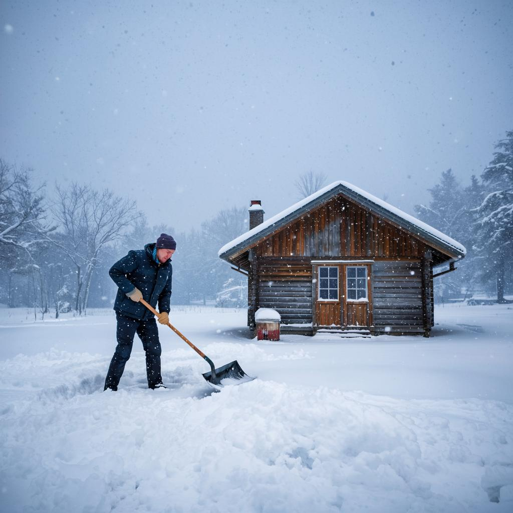 Как быстро расчистить снег на даче зимой
