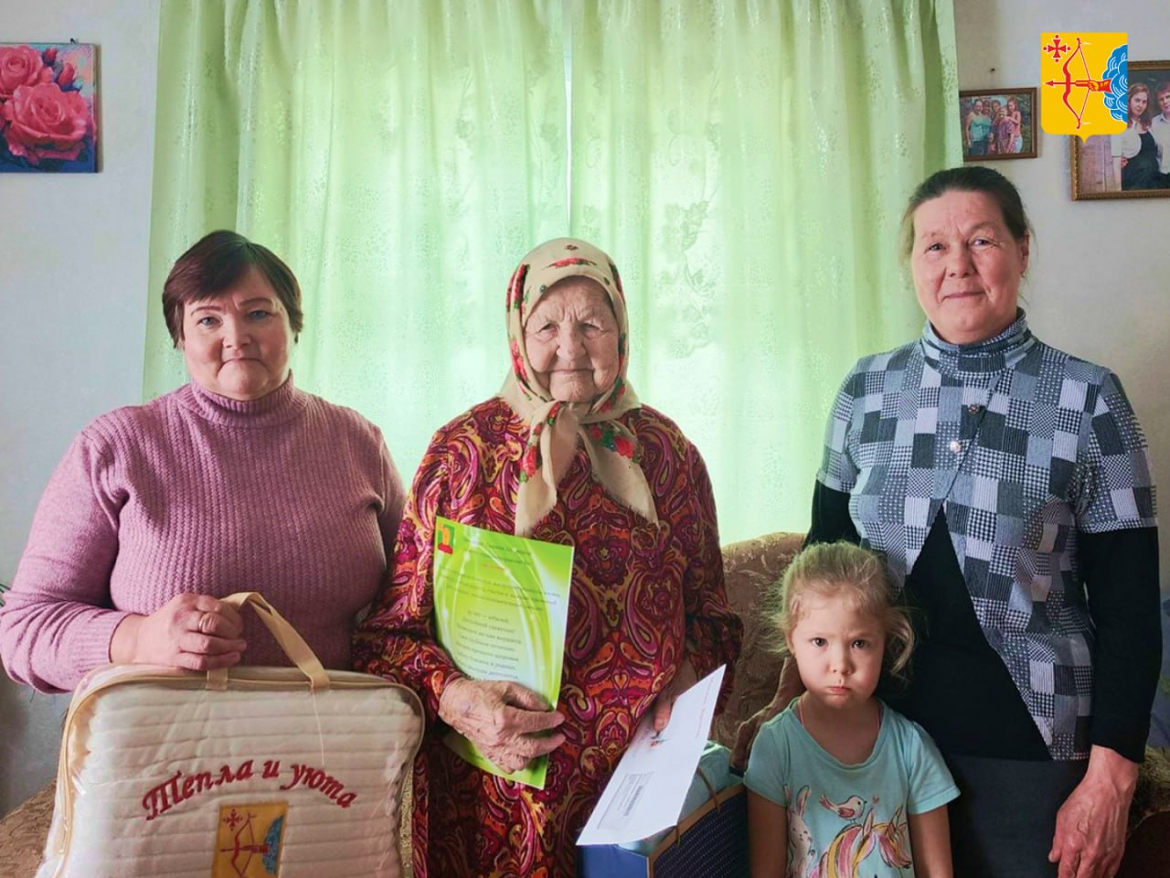 Жительница деревни Васёнки Афанасьевского муниципального округа Евдокия Некрасова недавно отметила 95-й день рождения