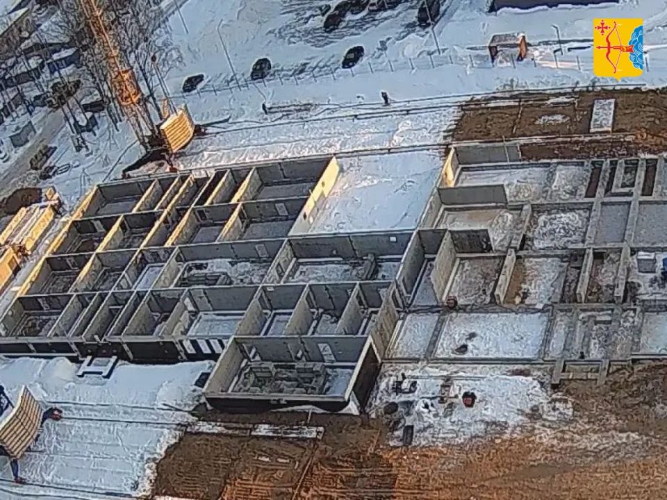 Продолжается устройство фундамента нового детского сада на улице Торфяной в Кирове