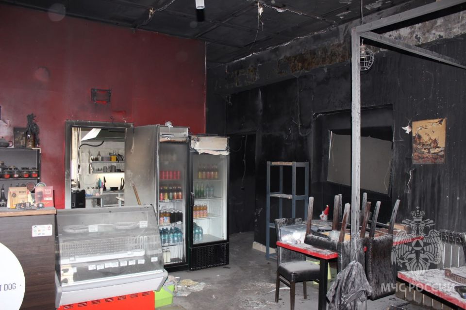 В Кирове произошел пожар в кафе
