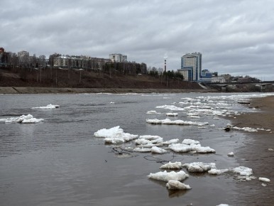 Вскрытие реки Вятки ожидается в первой половине апреля, в частности, в Кирове с 4 по 12 апреля