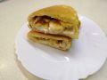 Вкусный творожный блинчик с кукурузной мукой и сладкой начинкой