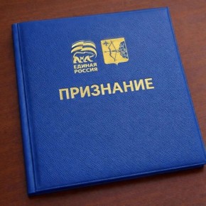 На президиуме регионального политсовета партии «Единая Россия» учреждена почетная грамота «Признание»