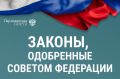 Законы, принятые Советом Федерации 18 марта 2026 года