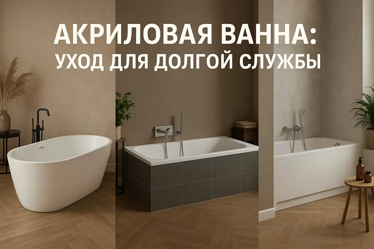 Как сохранить акриловую ванну как новую: секреты ухода, которые стоит знать