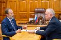 Александр Соколов: На встрече с полпредом Президента в Приволжском федеральном округе Игорем Анатольевичем Комаровым обсудили развитие Кировской области