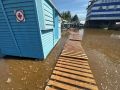 Новый городской пляж подтопило из-за подъема воды
