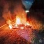 В Верхошижемском округе мотоцикл загорелся после столкновения с лосем