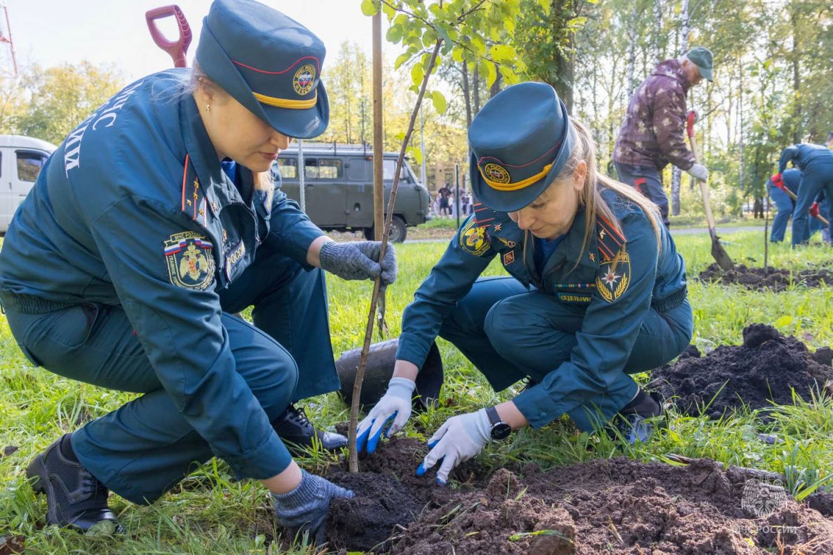 В Кирове заложена аллея в честь 100-летия государственного пожарного надзора В Кирове заложена аллея в честь 100-летия государственного пожарного надзора