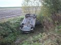 В Куменском районе автомобиль «Рено Логан» съехал с дороги и опрокинулся