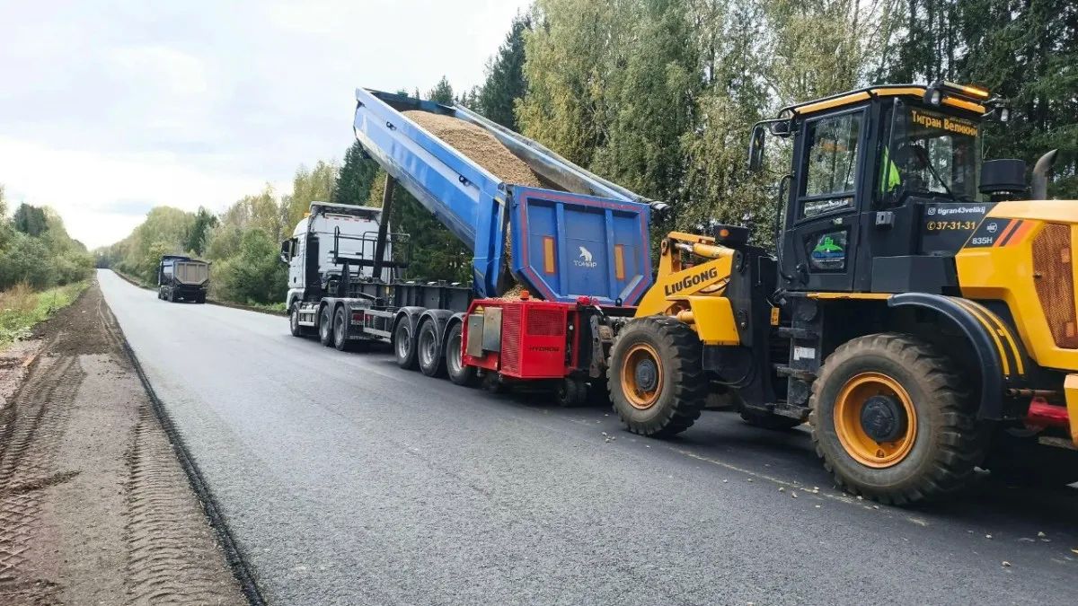 В Кировской области завершается ремонт дороги Фаленки — Уни