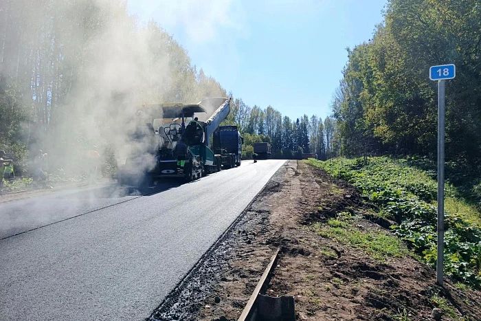 В Фаленском районе подходит к концу ремонт дороги Фалёнки – Уни