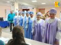 На избирательный участок №853 в Пижанке пришел коллектив «Родные напевы» в сценических костюмах