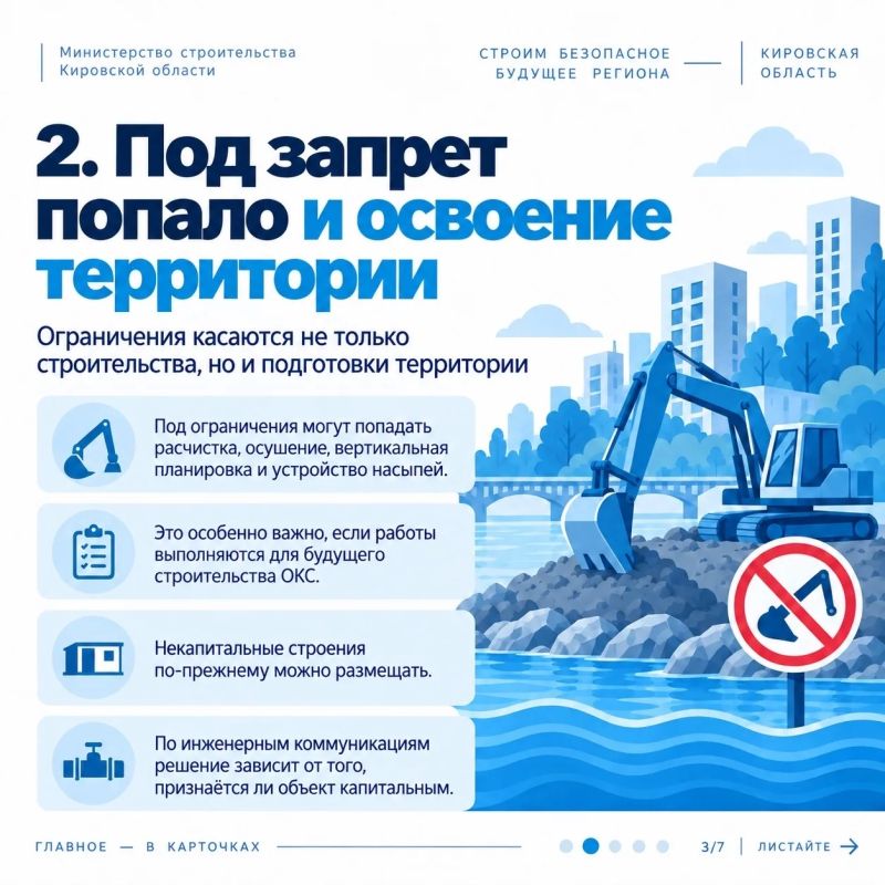 Изменились правила строительства в зонах затопления и подтопления — собрали в карточках ключевые изменения, которые важно учитывать при планировании и реализации проектов Изменились правила строительства в зонах затопления и подтопления — собрали в карточках ключевые изменения, которые важно учитывать при планировании и реализации проектов